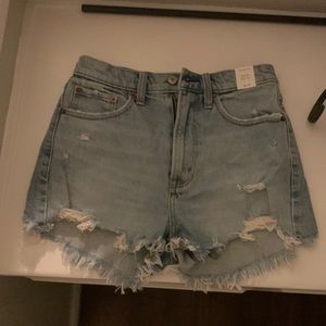 Abercrombie and Fitch new high rise shorts